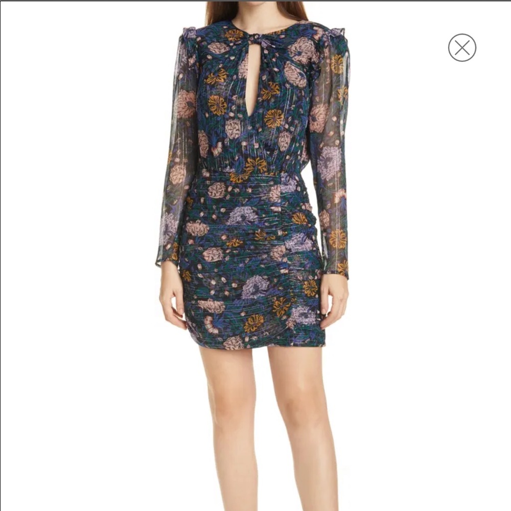 Veronica Beard floral long sleeve dress size 8